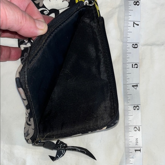 Vera Bradley Floral Yellow Black and Gray Women's Wallet GUC - Picture 3 of 8